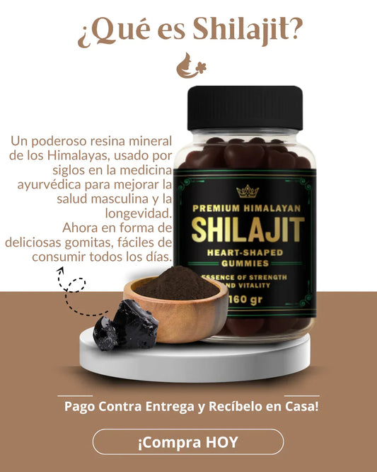 Shilajit Gomitas – Energía Natural para tu Día + ENVIO GRATIS