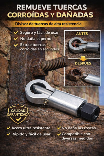 CUT-MAX PRO®  Corta tuercas profesional.