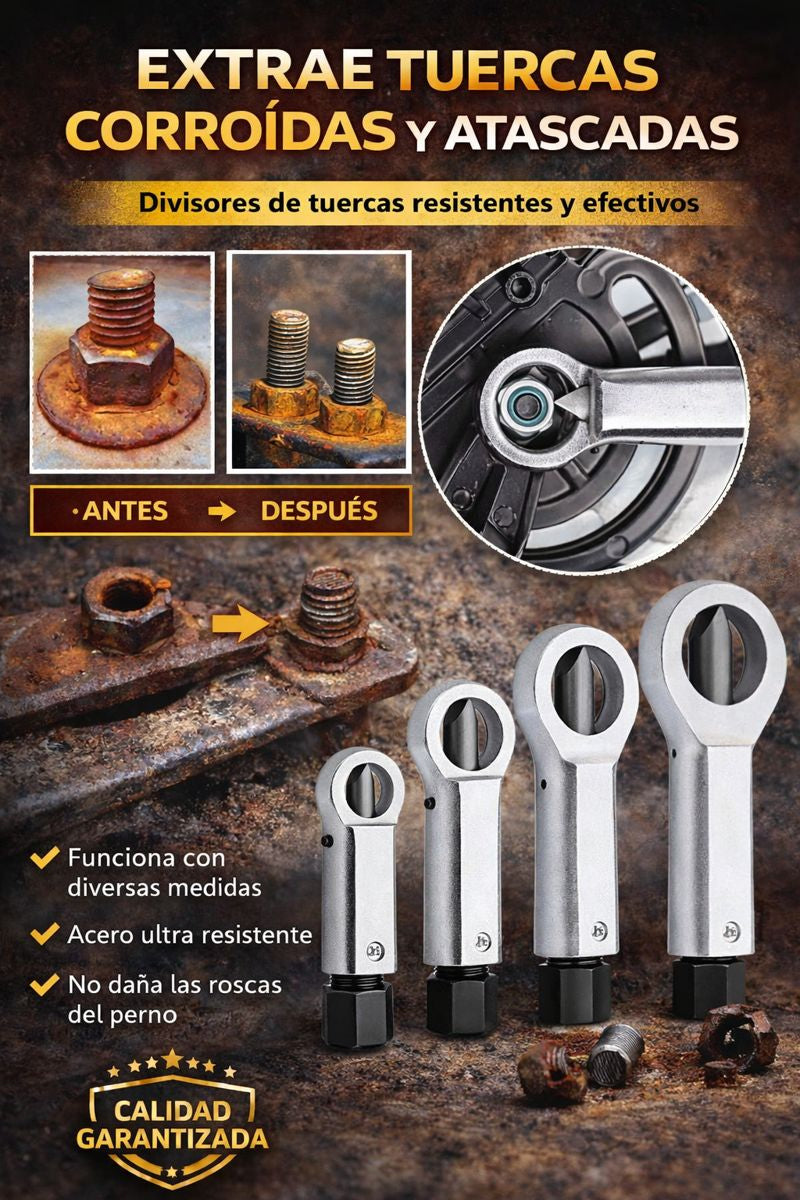 CUT-MAX PRO®  Corta tuercas profesional.