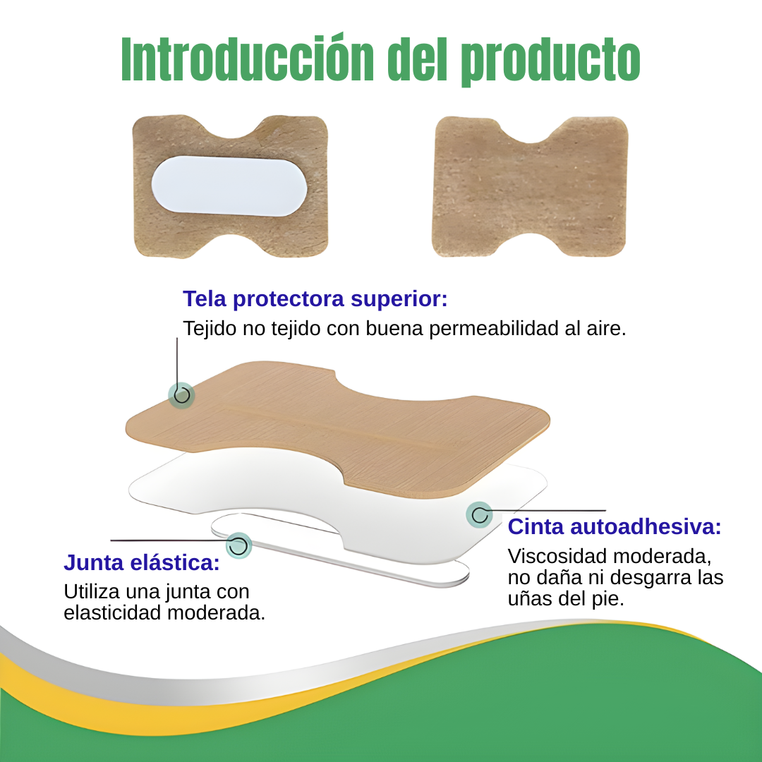 PARCHE CORRECTOR UÑA NANEL – Corrige, protege y recupera la forma natural de tus uñas