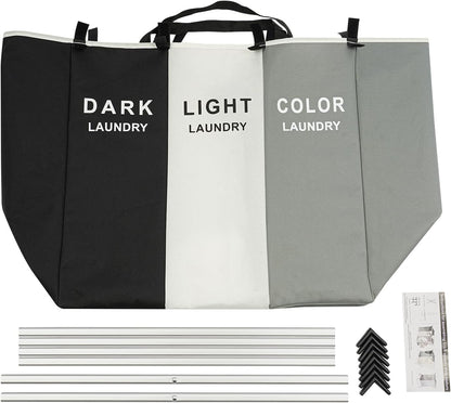 👕Organizador de Lavandería Triple + Más Orden = Casa Más Limpia en Segundos🚚