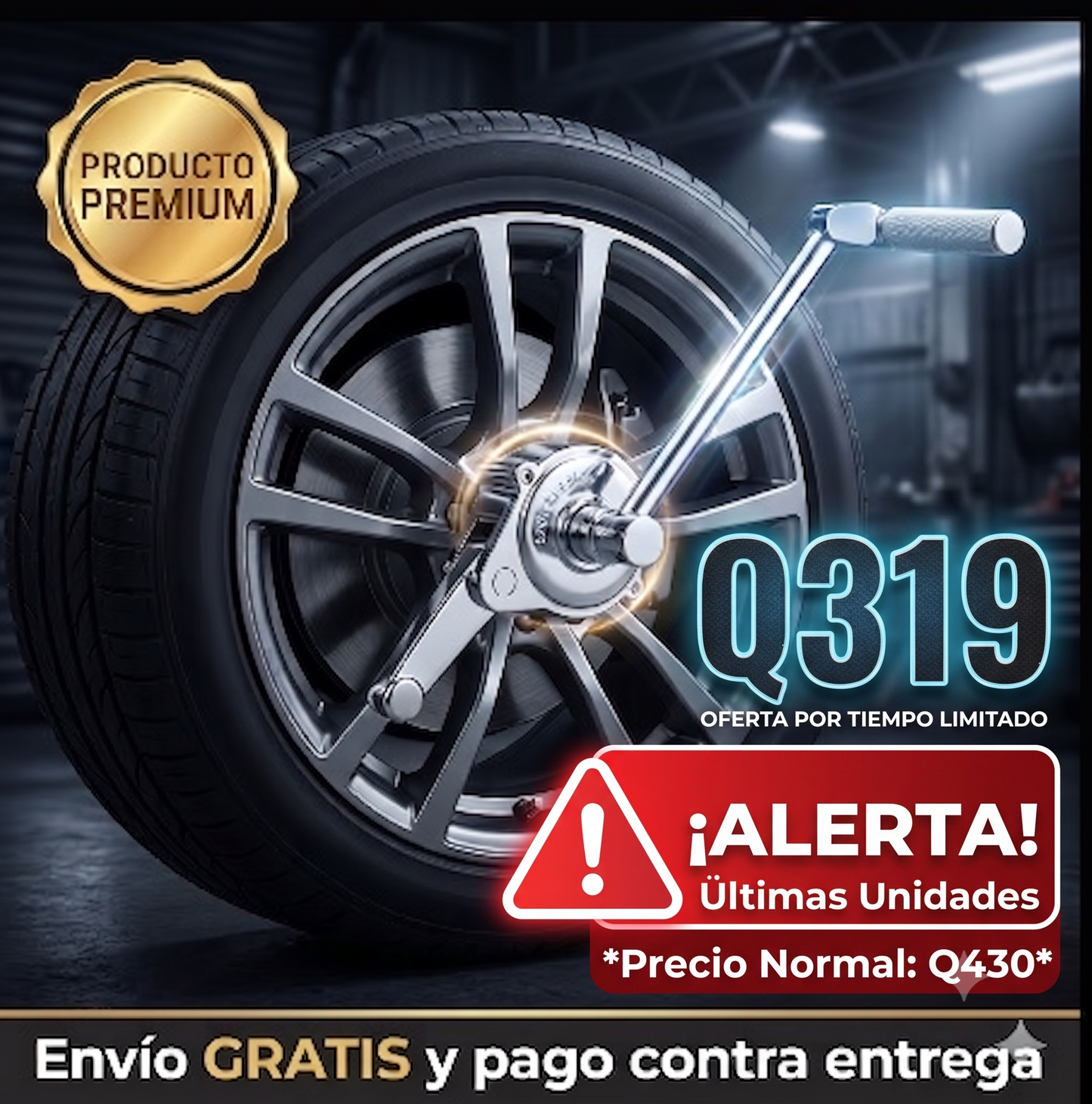 LLAVE SACA PERNOS MULTIPLICADORA + ENVÍO GRATIS