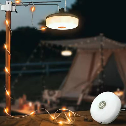 ✨ Luz de camping multifunción, guirnalda de luces RGB cálidas para camping al aire libre 🏕️🌈