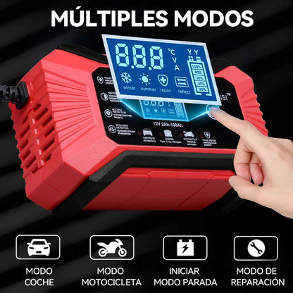 Cargador de Baterias 🔋⚡ “¡No te quedes tirado en el camino! CARGADOR DE BATERIAS CON PANTALLA LED — Arranca Tu Carro Ya 🚘