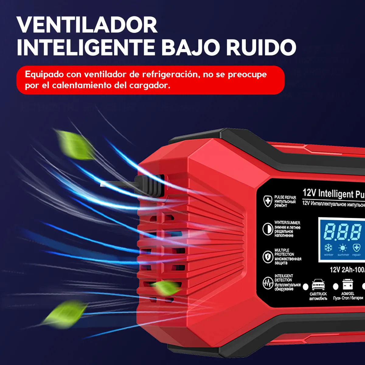 Cargador de Baterias 🔋⚡ “¡No te quedes tirado en el camino! CARGADOR DE BATERIAS CON PANTALLA LED — Arranca Tu Carro Ya 🚘
