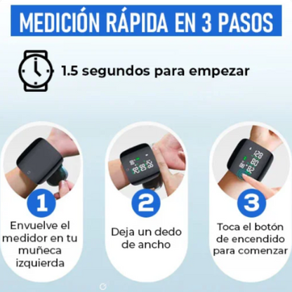 🩺 Tensiómetro Digital de Muñeca – Monitoreo de Salud Fácil y Preciso