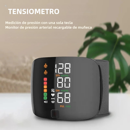 🩺 Tensiómetro Digital de Muñeca – Monitoreo de Salud Fácil y Preciso