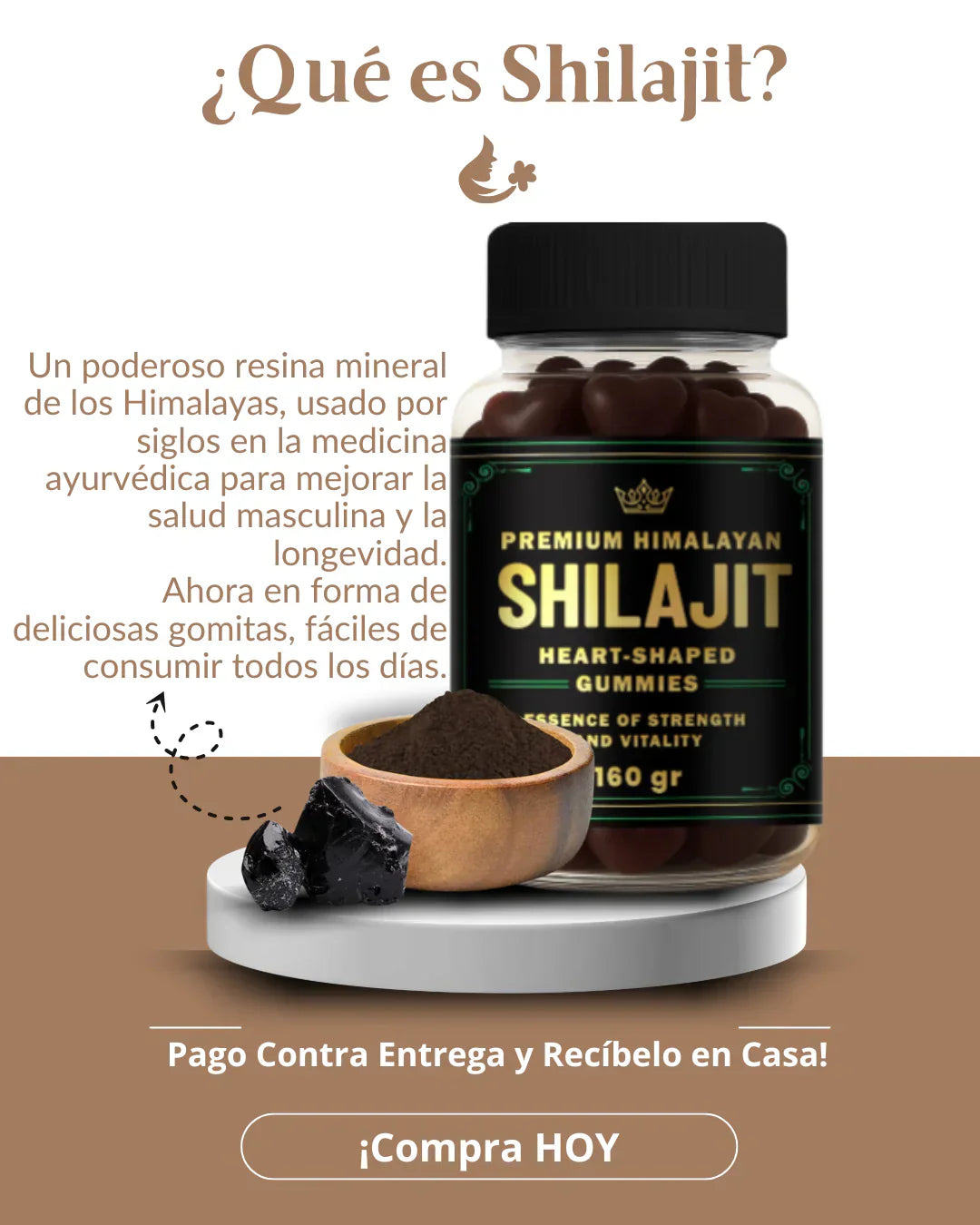 Shilajit Gomitas – Energía Natural para tu Día + ENVIO GRATIS